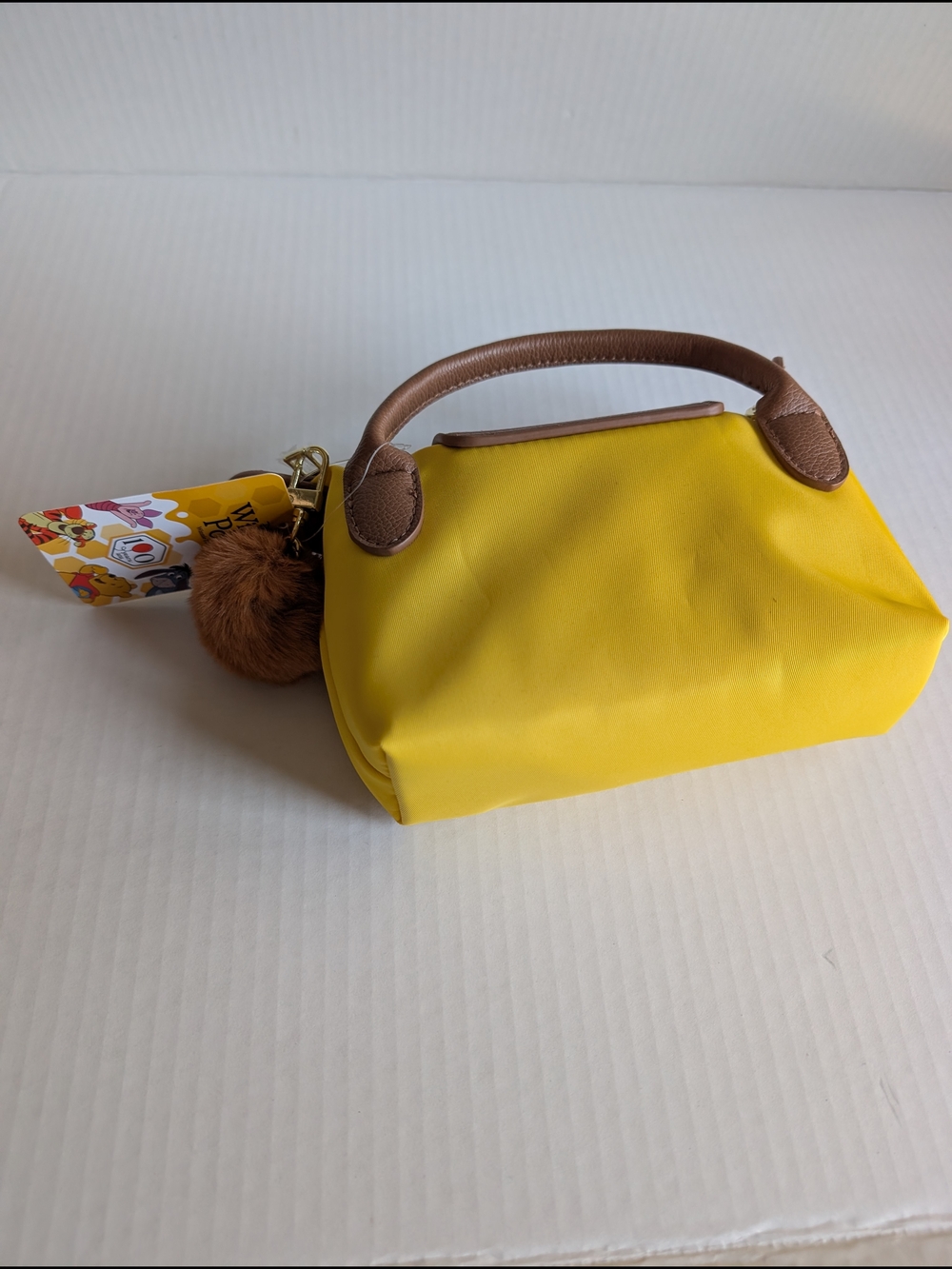 Disney 100 Winnie the Pooh Mini Top Handle Bag Yellow NWT - Picture 3 of 5